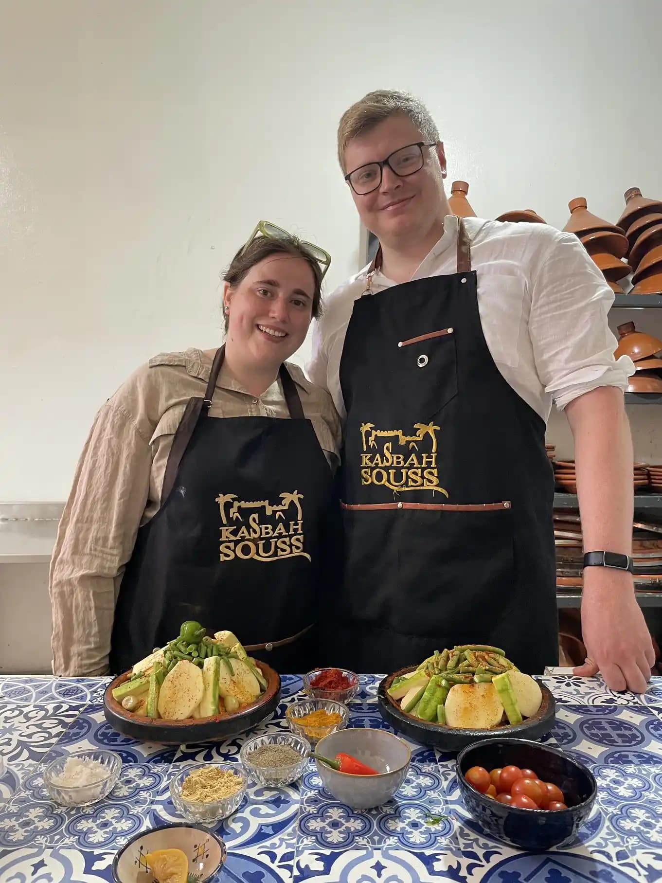 Cours de cuisine marocaine Agadir : ingrédients frais du marché