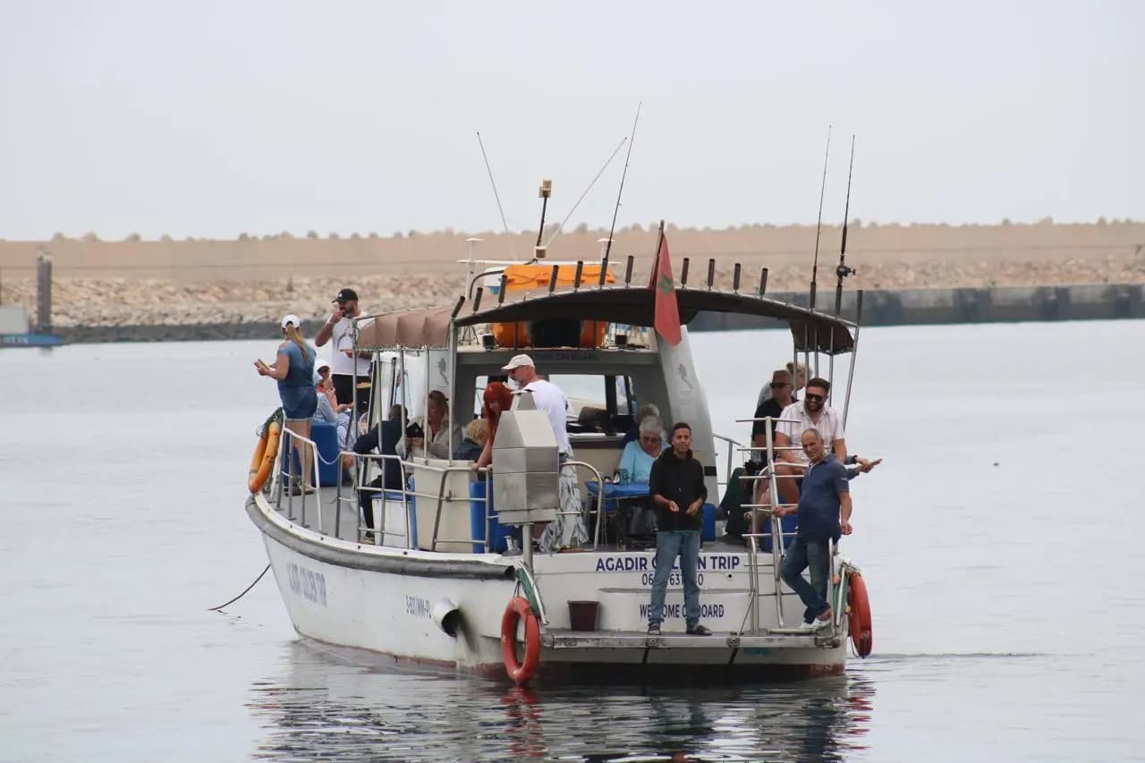 Sortie en bateau au large d'Agadir
