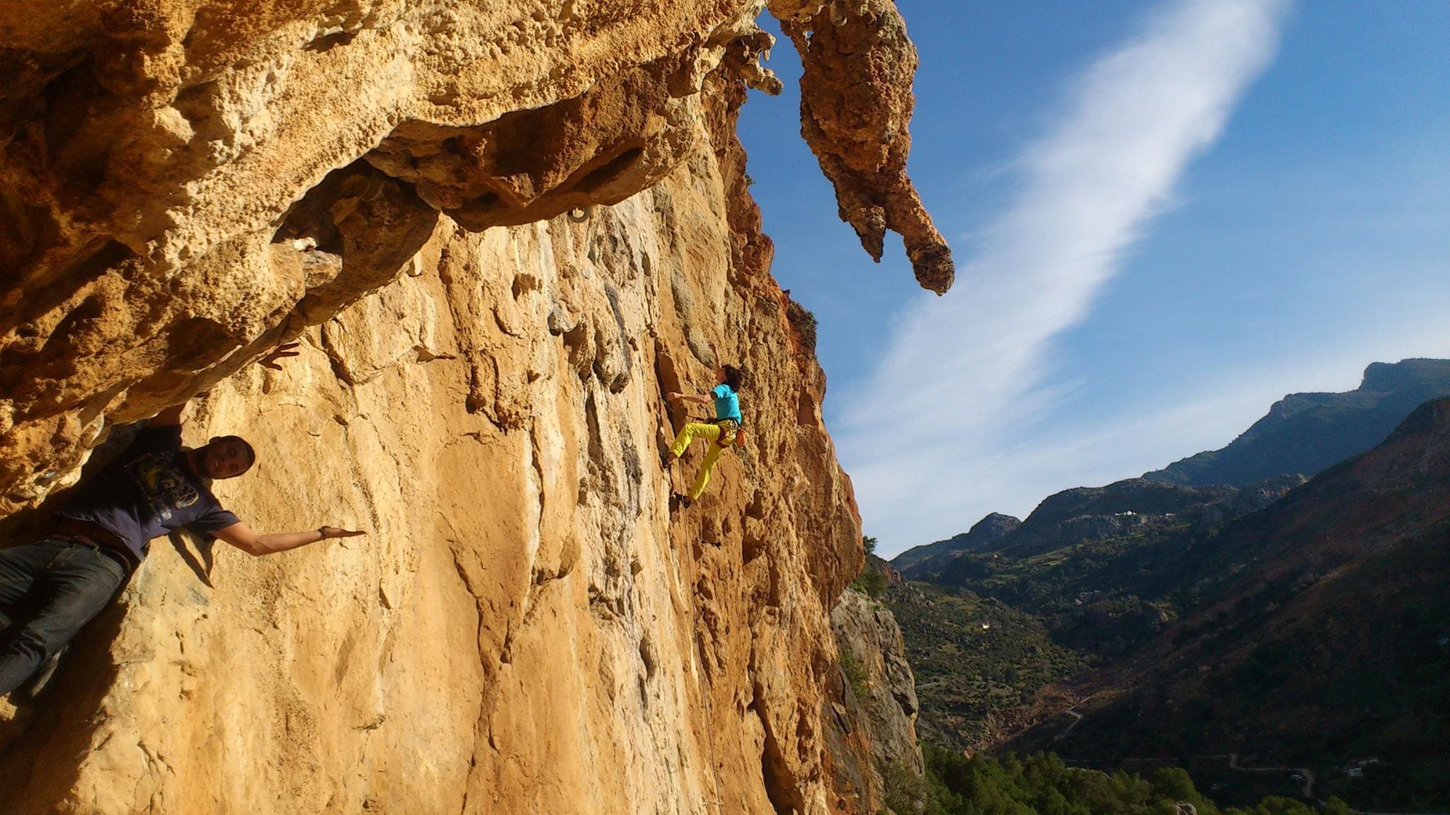 Climbing Akchour