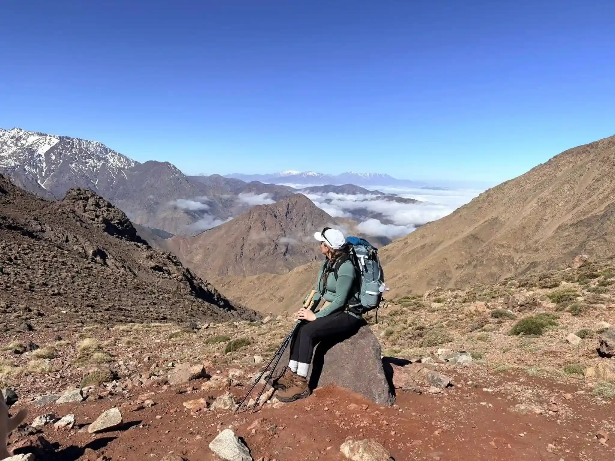 Oukaimeden - Vue impressionnate depuis le haut de la montagne