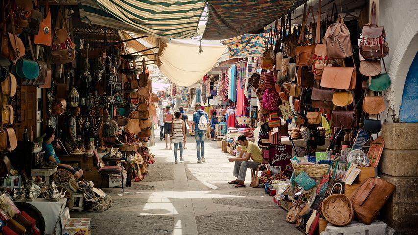 shopping alley Souk el had Agadir