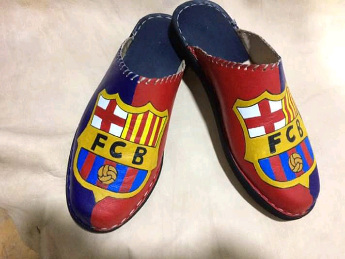 Babouche FC Barcelone personnalise