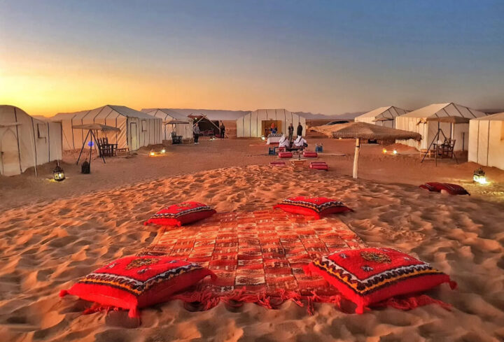 Dormir dans le desert Zagora Maroc depuis Agadir
