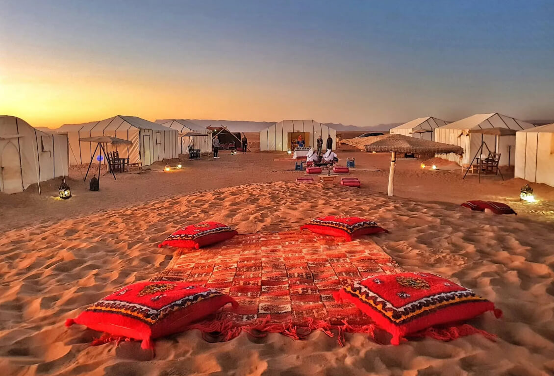 Dormir dans le desert Zagora Maroc depuis Agadir