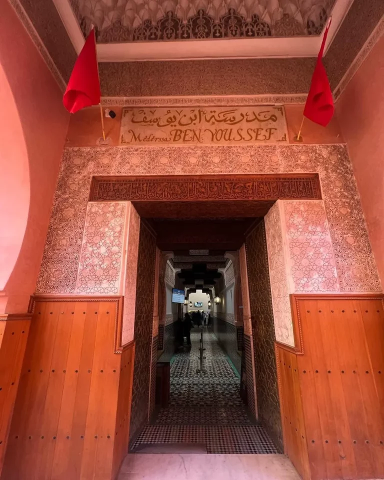 entrance door madrasa marrakech