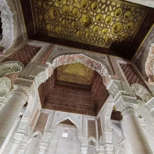architecture of the Saadian Tombs in Marrakech